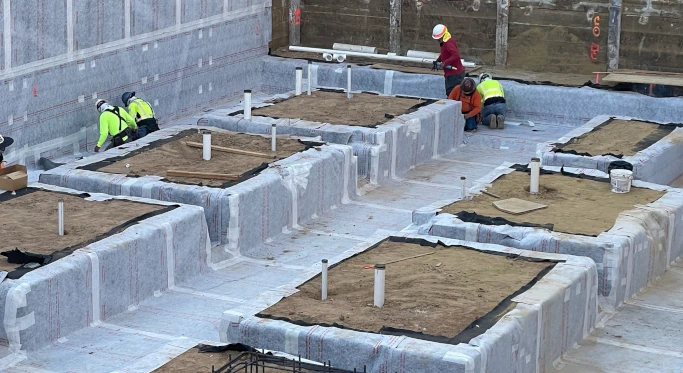 Angelus commercial waterproofing contractor for - Sanctuary Centers, Santa Barbara, CA- Vapor-Intrusion-Mitigation Project