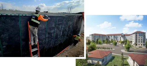 Angelus commercial waterproofing contractor for - Dallas Forth Worth TX Airport