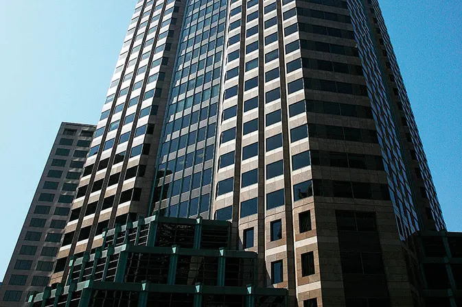 Commercial restoration by Angelus - Glazing, seals and joint repair of the Figueroa At Wilshire office tower