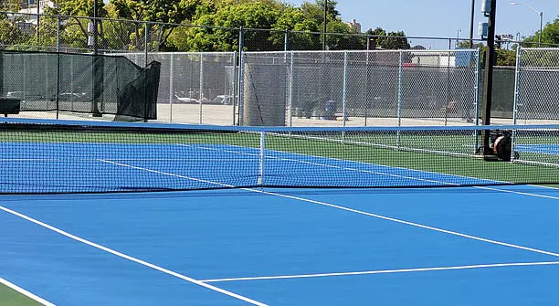 Angelus commercial waterproofing contractor for - Tennis Court Restoration Project