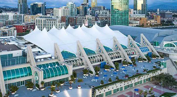 Angelus commercial waterproofing contractor for - Sails Pavilion at San Diego Convention Center