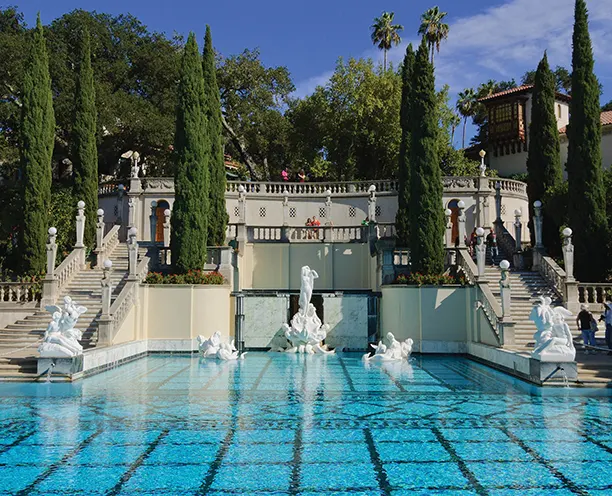 Angelus completed the historical restoration of the Neptune Pool at Hearts Castle, San Simeon, CA