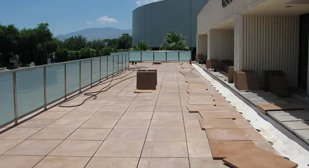 Angelus commercial waterproofing contractor for - Eisenhower Medical Center, Palm Desert, CA