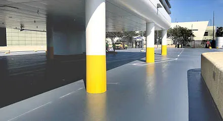 Expansion joints by Angelus - Big Blue Bus Terminal, Santa Monica, CA