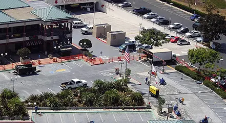 Expansion joints by Angelus - Hazard Center Mission Valley Parking, San Diego, CA