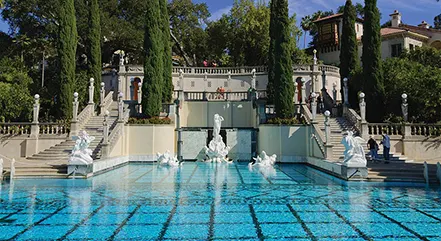 Historic restoration by Angelus Waterproofing - Hearst Castle, Neptune Pool, San Simeon, CA