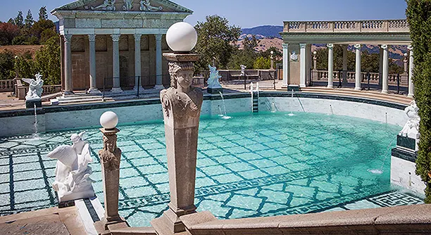 Angelus commercial waterproofing contractor for - Hearst Castle, Neptune Pool