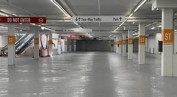 Angelus commercial waterproofing contractor for - Balcony at Beverwil Shopping Center, Los Angeles, CA