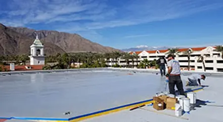 Commercial traffic coatings project by Angelus - Desert Regional Medical Center, Palm Springs, CA