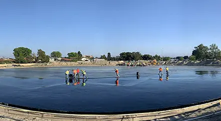 Commercial waterproofing and below grade waterproofing project by Angelus - West Haven Reservoir in Garden Grove, CA